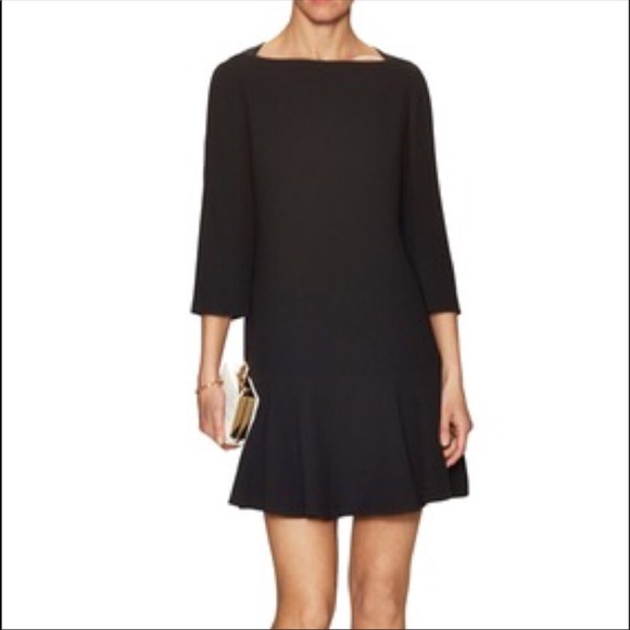 kate spade Dresses & Skirts - Kate Spade Black Crepe Flounce Dress, size 0